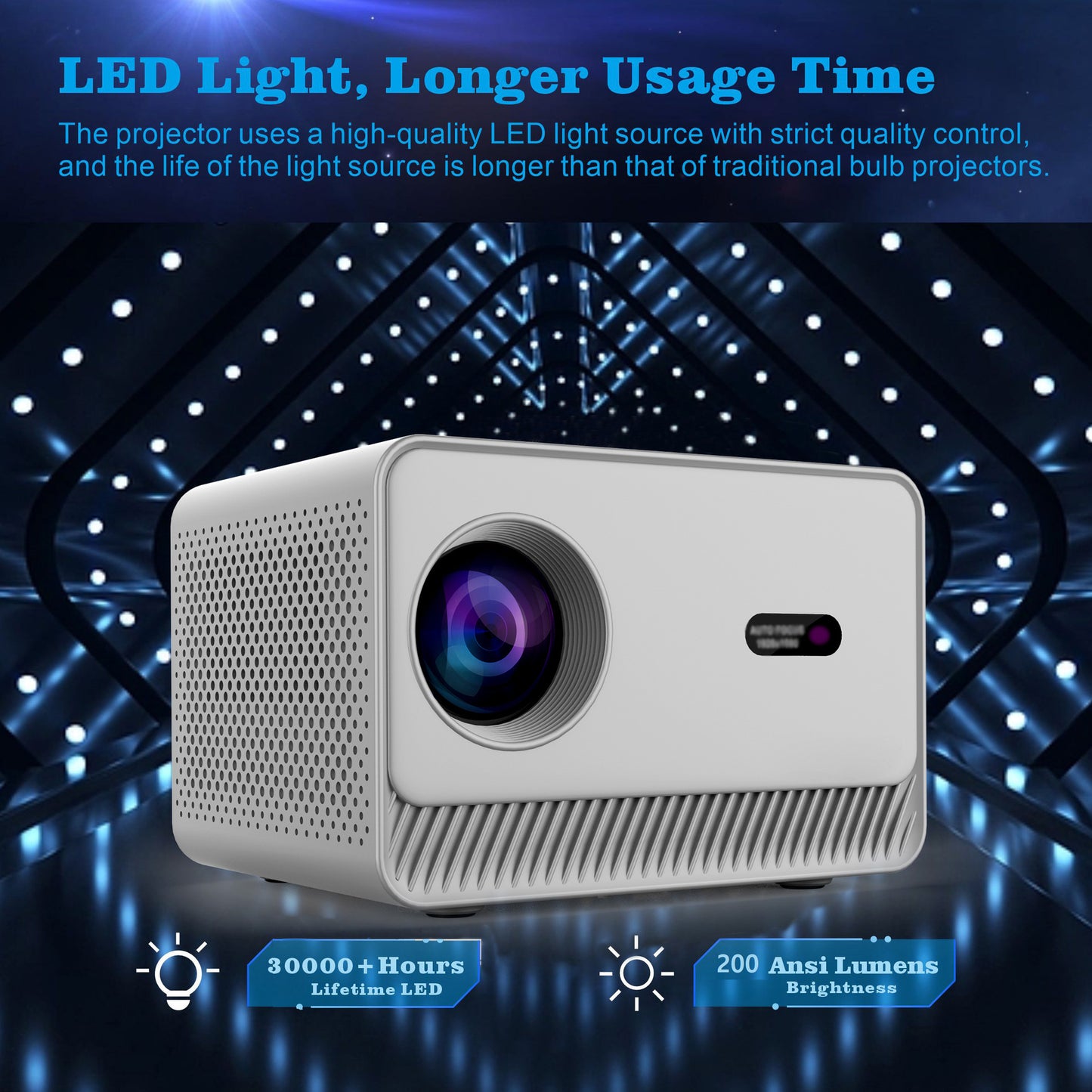 Projector M10Plus HD (White)